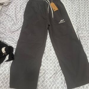YoungLA ENCORE TRACK PANTS GREY/CHARCOAL SIZE MEDIUM (NEW WITH TAGS)